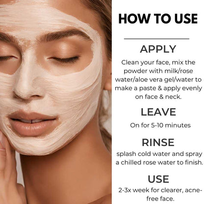 Clear skin anti acne face mask